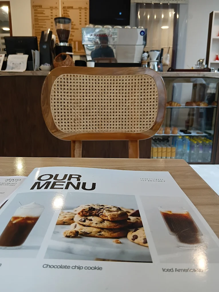 Coffee served at Alayna cafe